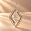 Intricate Filigree Lab Diamond Pendant from OSHA Jewels