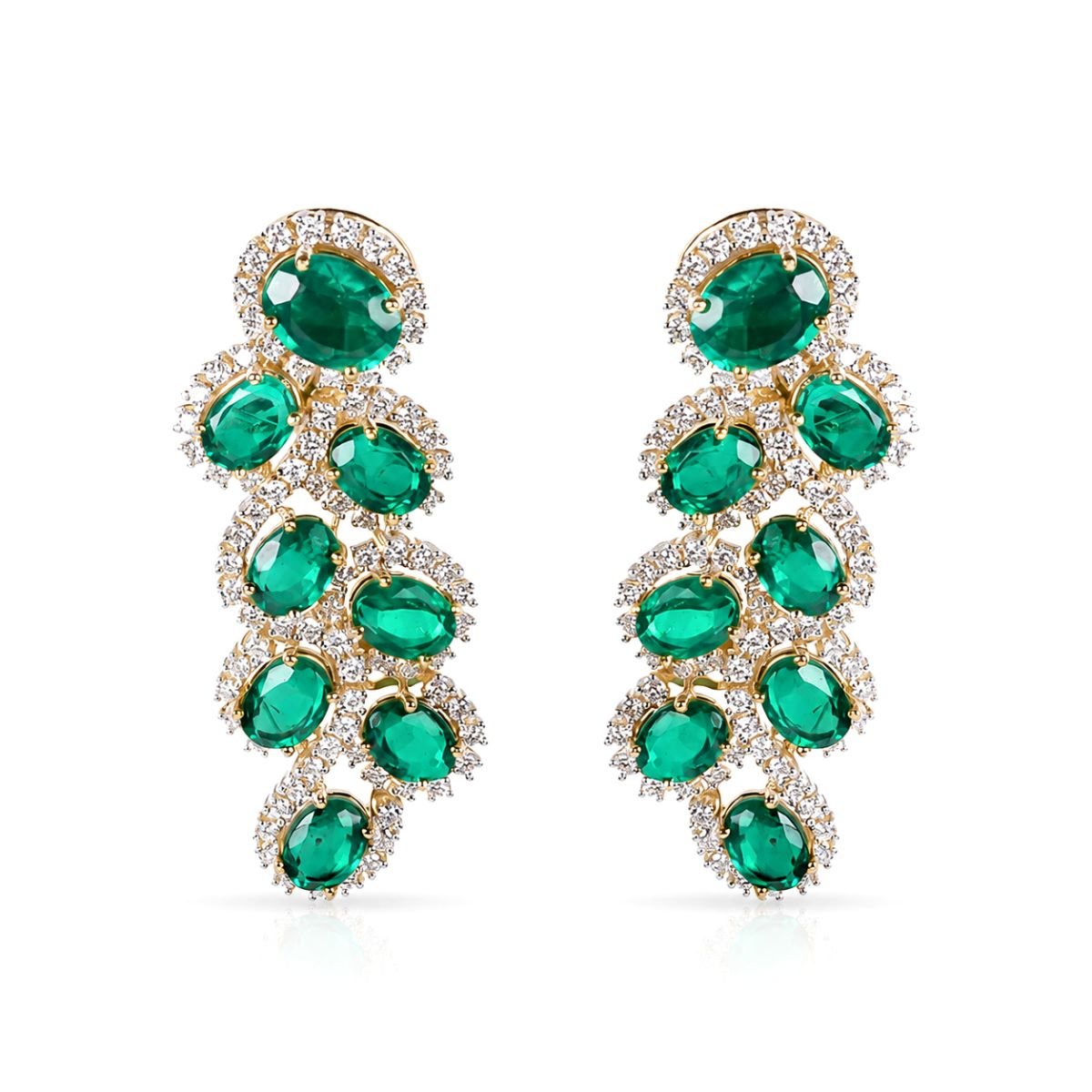 Exquisite Green Stone Earrings