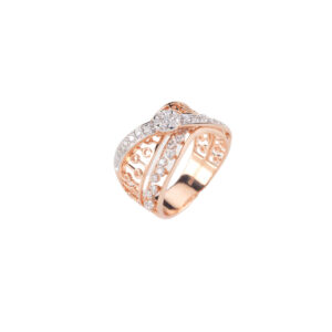 Radiant Rose Gold Diamond Ring from Osha Jewels Kolkata