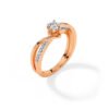 Twilight Twist Diamond Ring in Rose Gold osha jewels kolkata