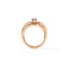 Twilight Twist Diamond Ring in Rose Gold osha jewels kolkata