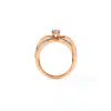 Twilight Twist Diamond Ring in Rose Gold osha jewels kolkata