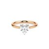 Heart-Shaped Diamond Solitaire Ring in Rose Gold from Osha Jewels