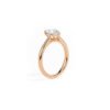 Heart-Shaped Diamond Solitaire Ring in Rose Gold from Osha Jewels