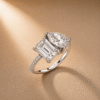 Toi et Moi Engagement Ring with pave From Osha Jewels