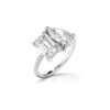 Toi et Moi Engagement Ring with pave From Osha Jewels