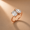 Toi et Moi Engagement Ring from Osha Jewels