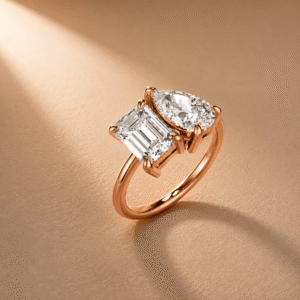 Toi et Moi Engagement Ring from Osha Jewels