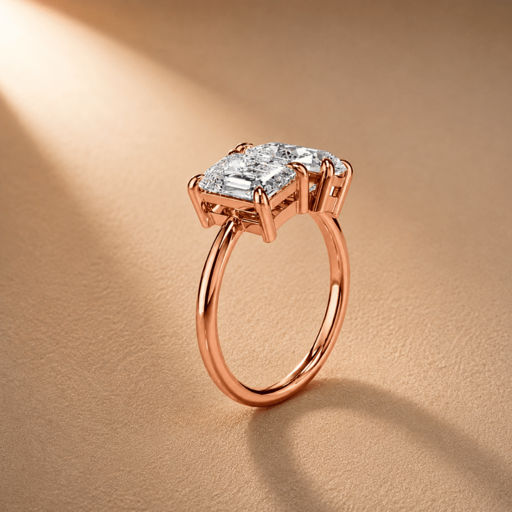 Toi et Moi Engagement Ring from Osha Jewels
