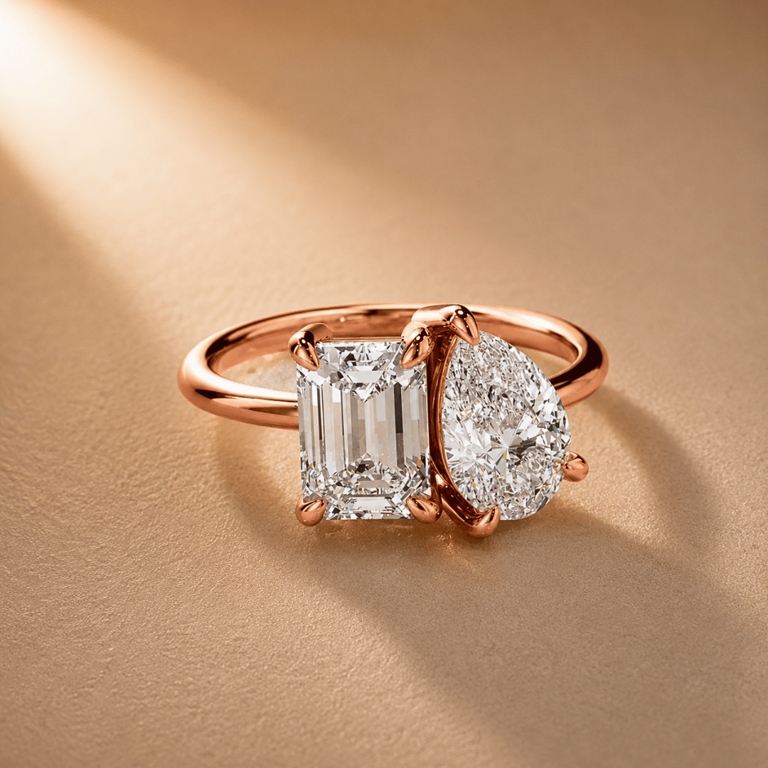 Toi et Moi Engagement Ring