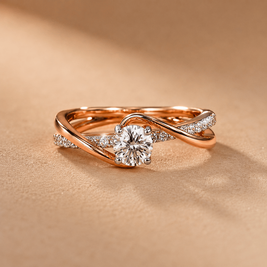 Twilight Twist Diamond Ring