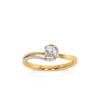 Twirl Solitaire Diamond Ring