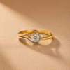 Twirl Solitaire Diamond Ring