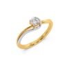 Twirl Solitaire Diamond Ring