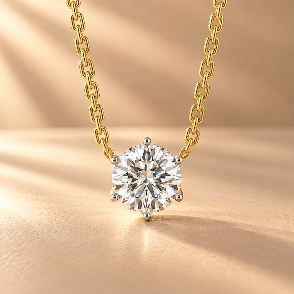 Diamond Solitaire Pendant