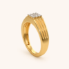 Classic Gold Diamond Men's Ring