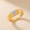 Classic Gold Diamond Men's Ring