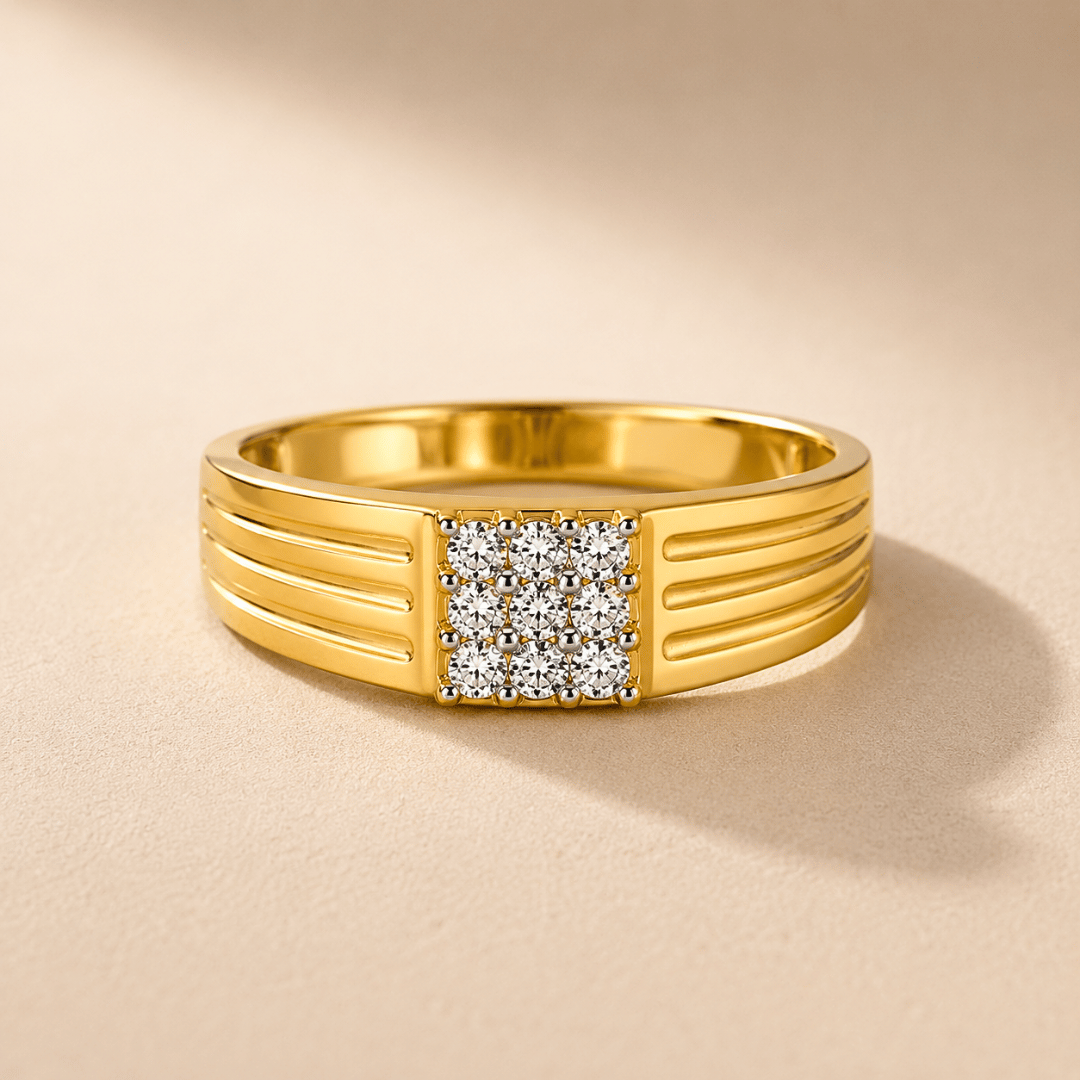Classic Gold Diamond Men’s Ring
