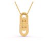 Elegant Link Diamond Pendant in Rose Gold from Osha Jewels Kolkata