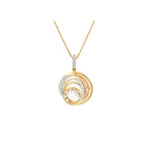 Elevate your style with the Eternal Spiral Diamond Pendant