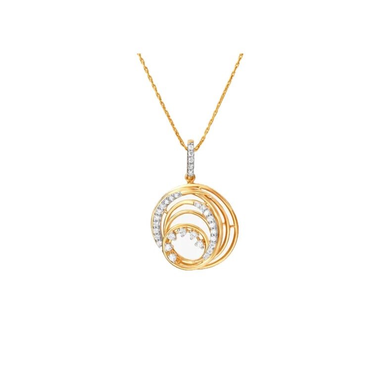 Elevate your style with the Eternal Spiral Diamond Pendant