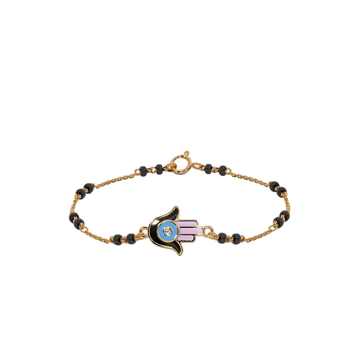 Kids’ Hamsa Evil Eye Nazaria Bracelet