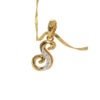 Stunning ‘S’ Diamond Initial Pendant in 14K Yellow Gold by Osha Jewels