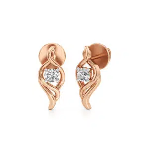 Twirl Diamond Stud