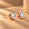 Classic Round-Cut Diamond Stud Earrings in 14K Rose Gold