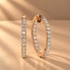 Eternal Elegance Diamond Hoop Earrings
