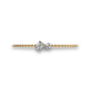 Dual-Shaped Diamond Bracelet