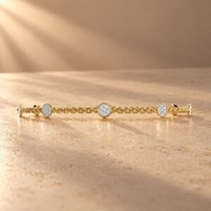 Pave Diamond Bracelet Elegant Minimalism