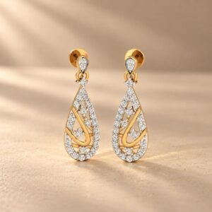 Teardrop Diamond Earrings