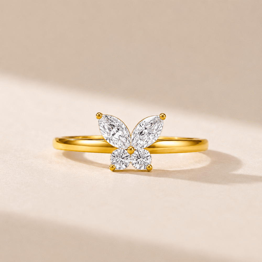Butterfly Bloom Diamond Ring