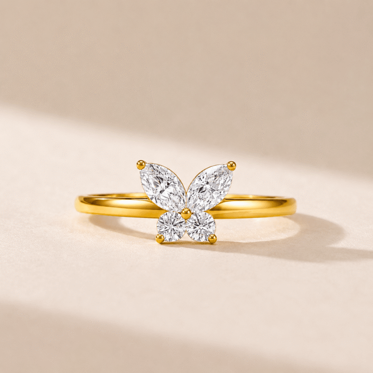 Butterfly Bloom Diamond Ring