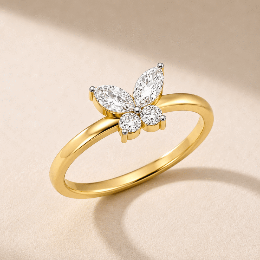 Butterfly Bloom Diamond Ring