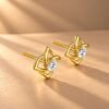 Empower Stud Earrings side view from osha jewels