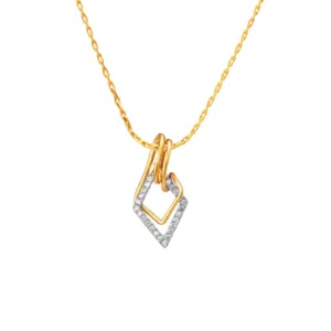 Double Frame Diamond Pendant