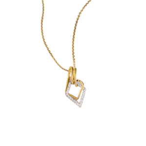 Double Frame Diamond Pendant