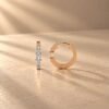 Radiant Crown Diamond Hoops