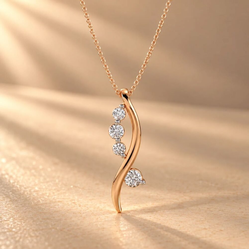 Twilight Curve Diamond Pendant