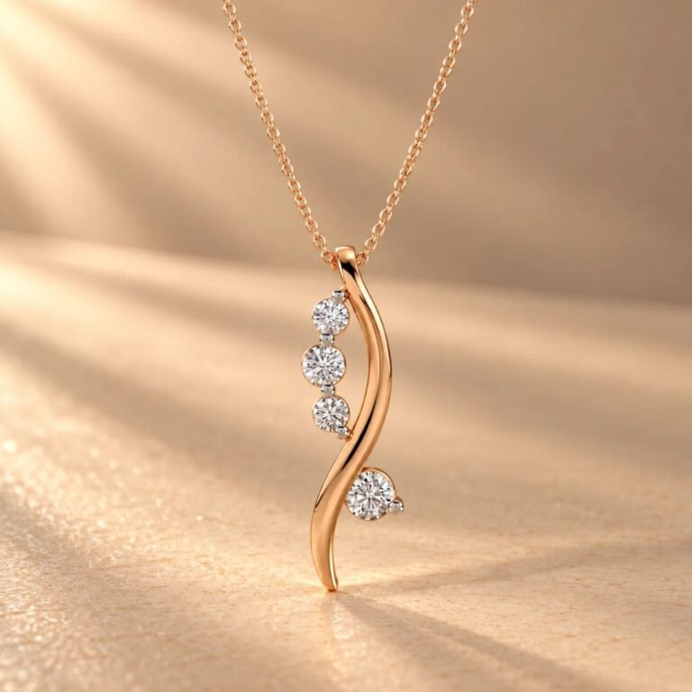 Twilight Curve Diamond Pendant