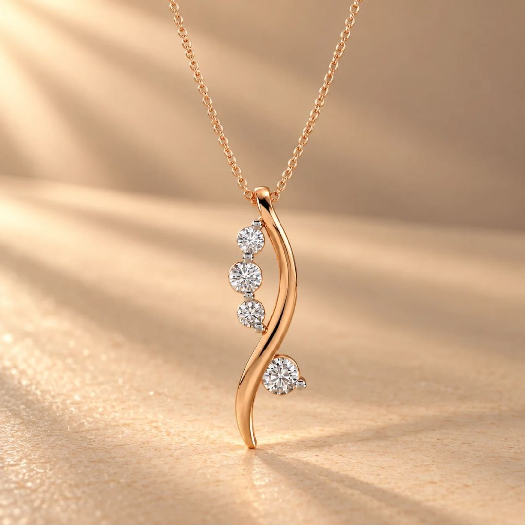 Twilight Curve Diamond Pendant