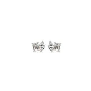 Dual Stone Diamond Studs