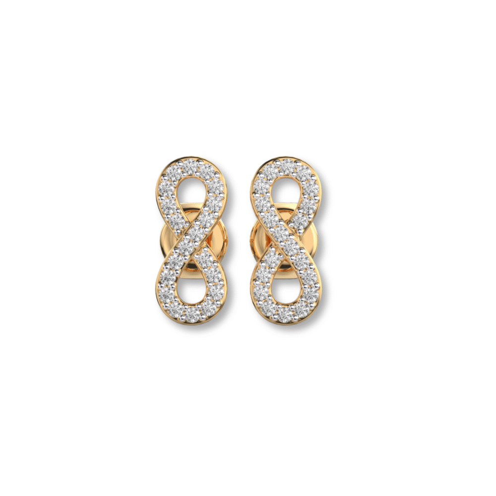 Eternal Loop Diamond Studs FROM Osha Jewels