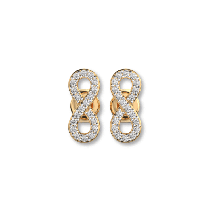 Eternal Loop Diamond Studs FROM Osha Jewels