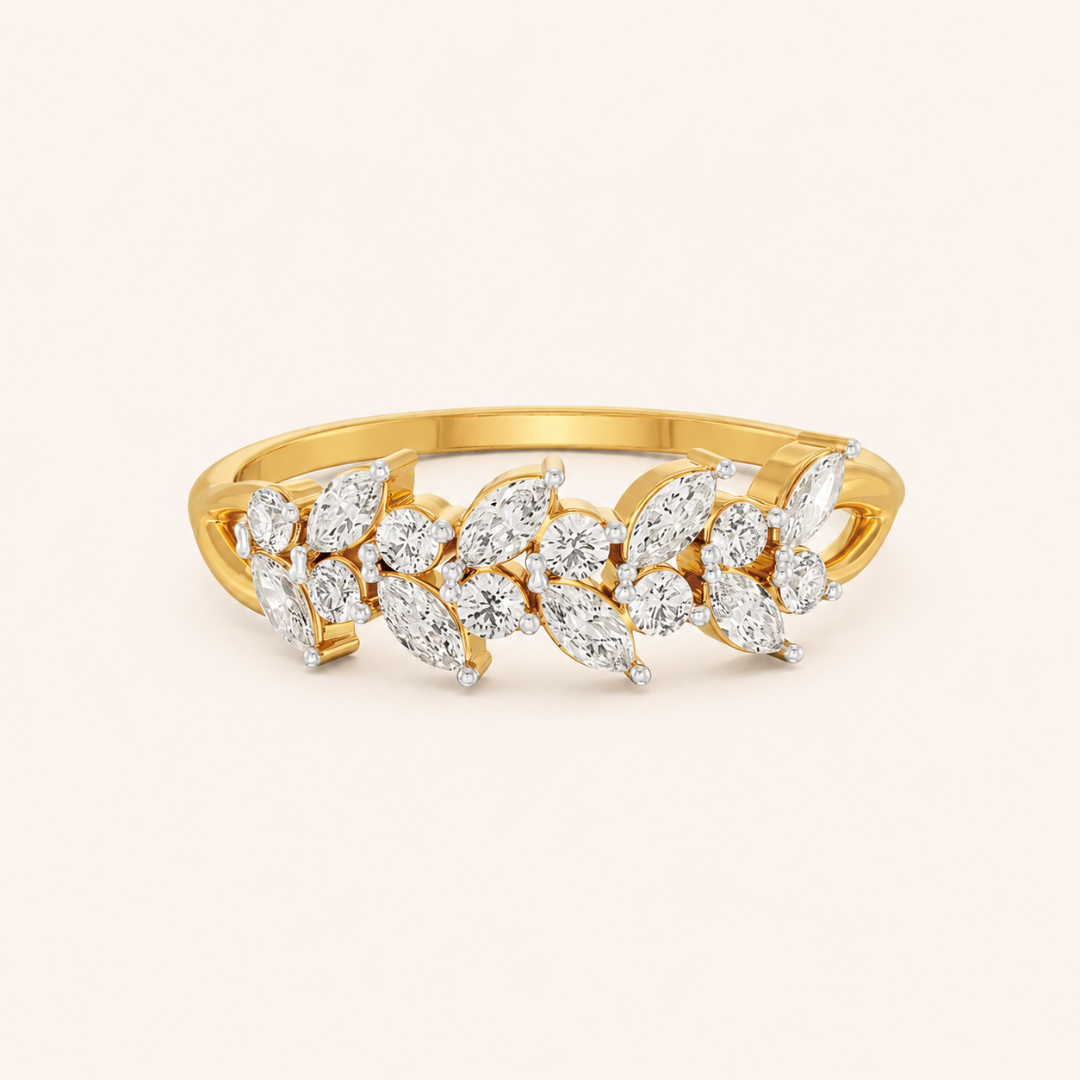 Floral Cluster Lab-Grown Diamond Ring
