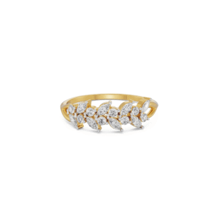 Floral Cluster Lab-Grown Diamond Ring in 14KT Yellow Gold