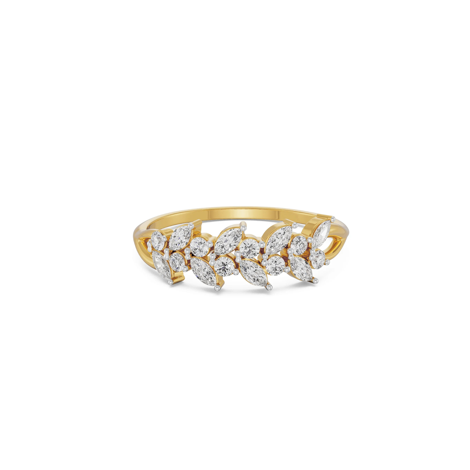 Floral Cluster Lab-Grown Diamond Ring