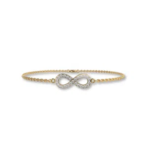 Forever Spark Infinity Bracelet in 14K Gold by Osha Jewels